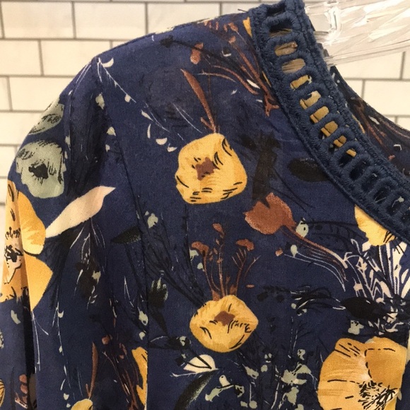 Umgee Dress Womens Small Blue Cottagecore Bohemian Fairy Lagenlook Embroidered - Picture 2 of 10